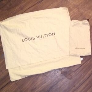 Louis Vuitton Cream Dust Bags Set